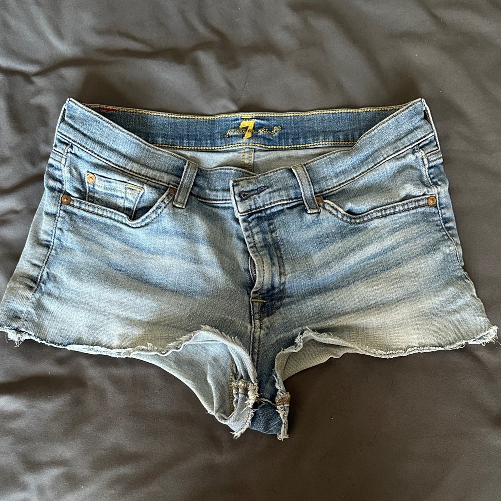 7 For All Mankind Cutoff Jean Shorts - Size 27